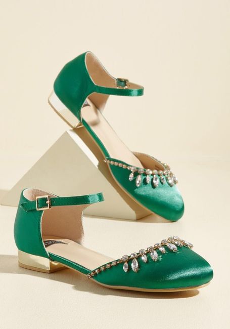 Brides wearing flats