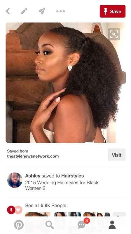 African - American Brides with Natural Hair