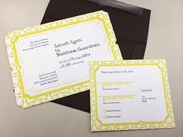 Have to show off my printed invitations!