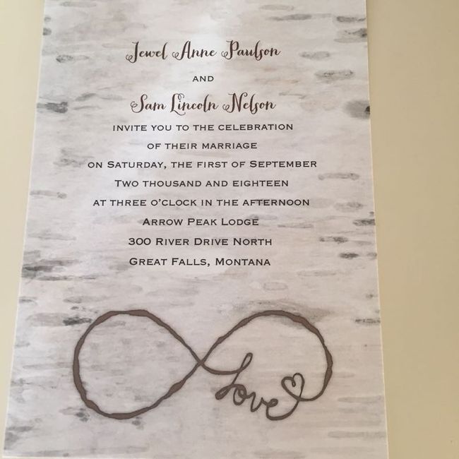 Ordered my invitations!