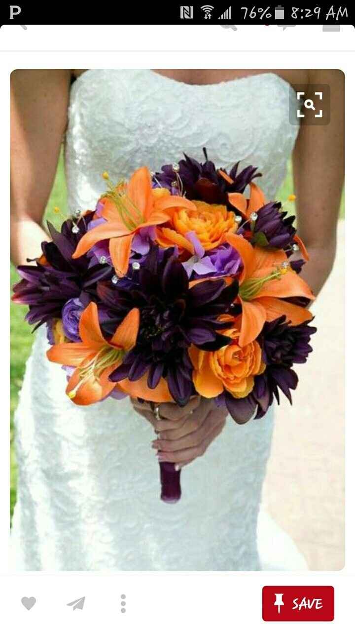 Plum & orange wedding colors? :)