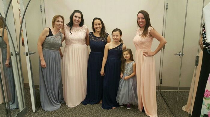 Bridesmaids ordered dresses today!!