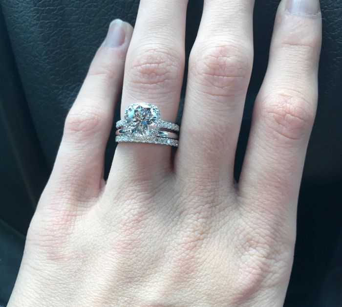 GOT MY WEDDING BANDS IN!!! EEEKKK!