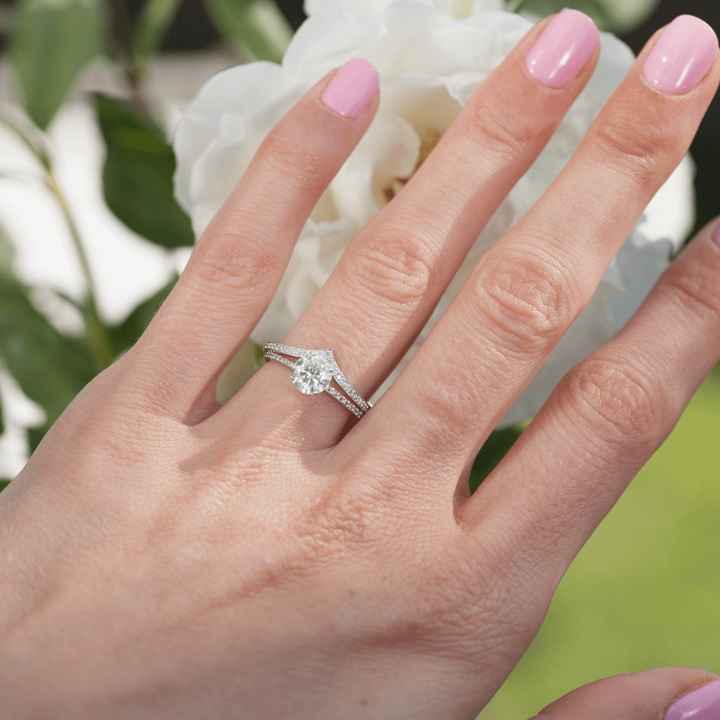 Moissanite or Diamond Ring Engagement Ring? - 1