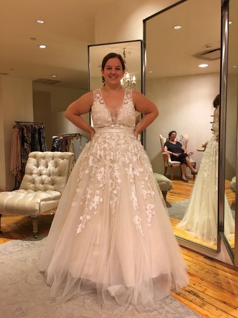 What was your least favorite wedding dress on you?
