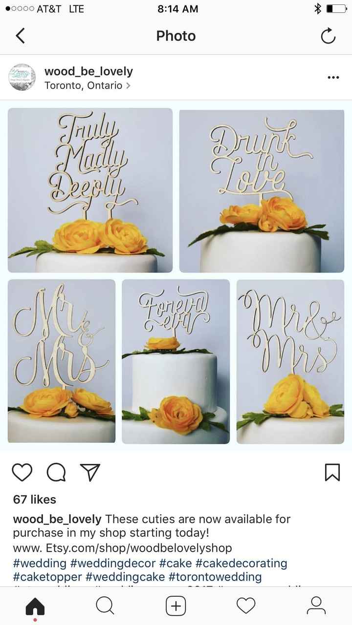 Wedding cake toppers