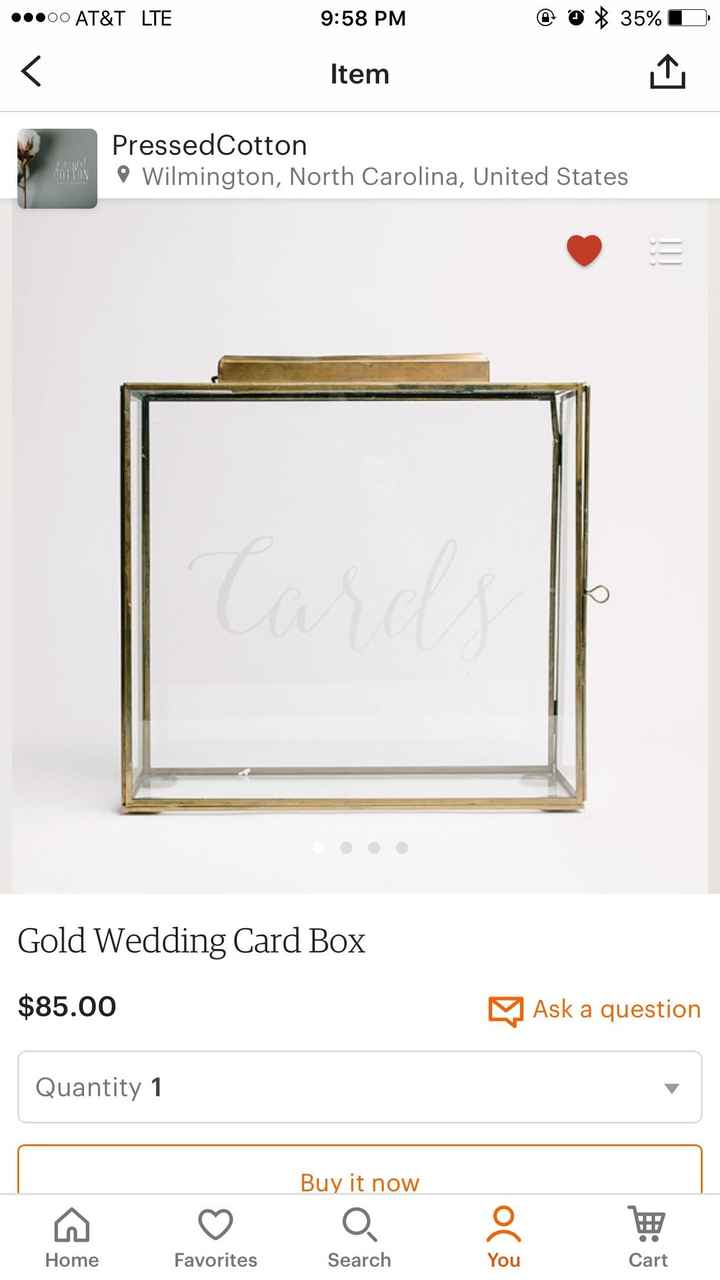 Card box - Summer Wedding