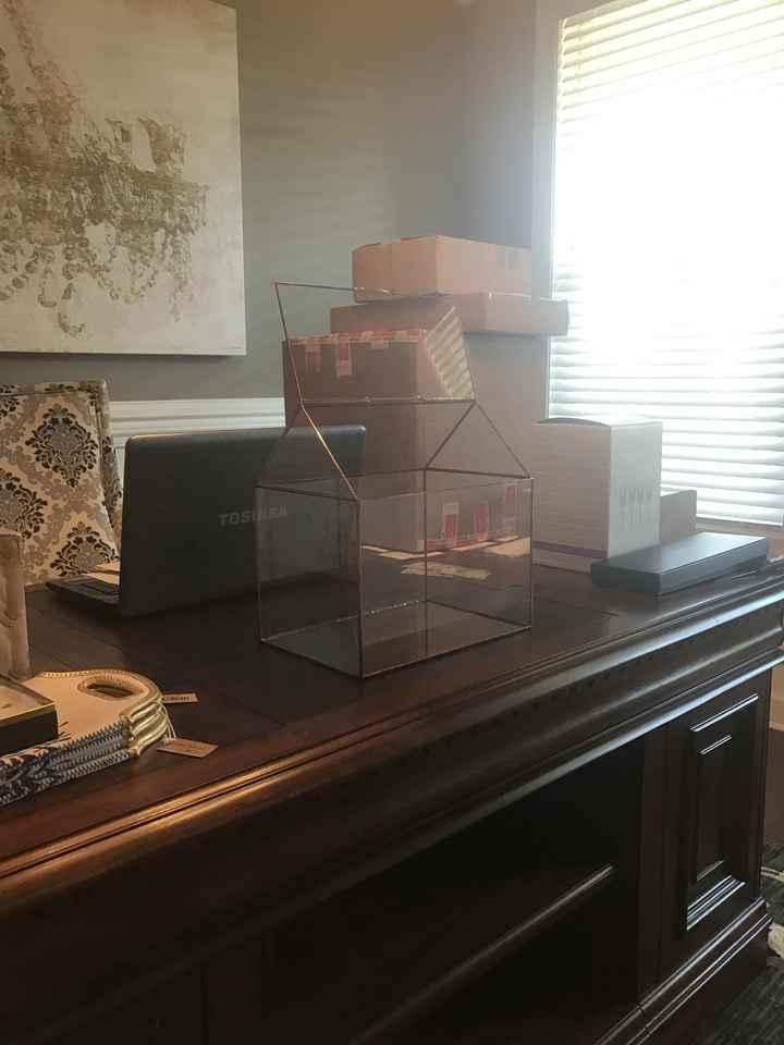 Glass Card Box from Etsy