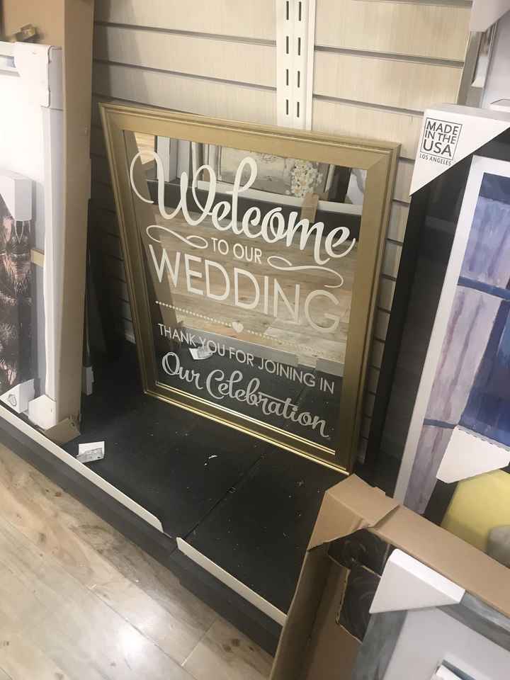 Welcome to Our Wedding Sign