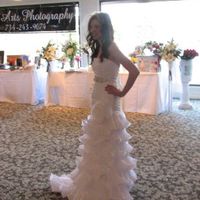 He doesn't like the dress..