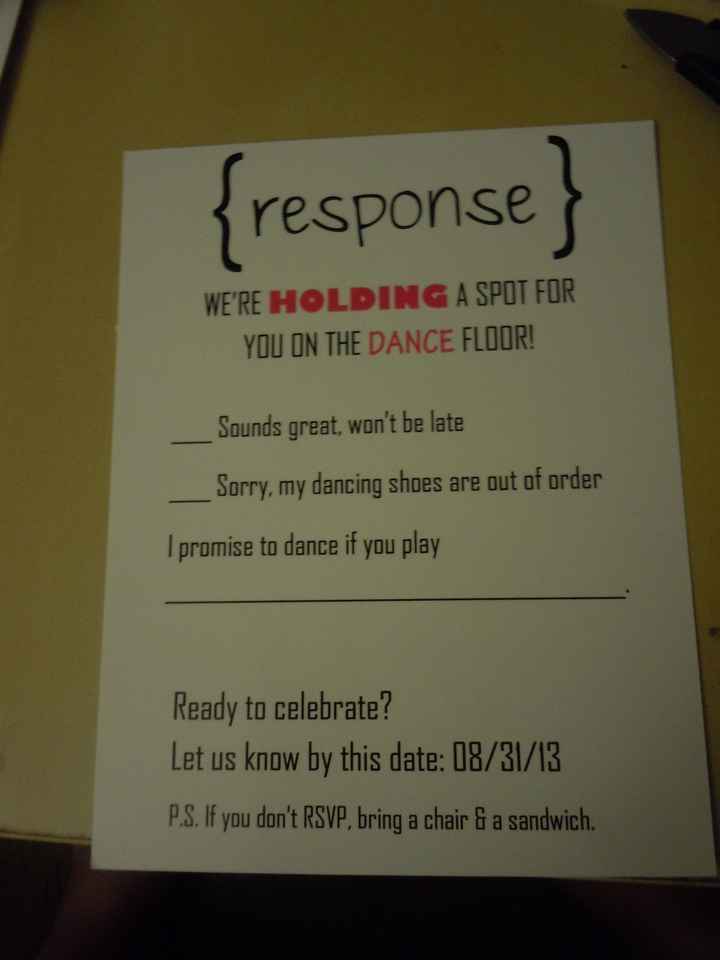 DIY Invitations Sent (with pics!)