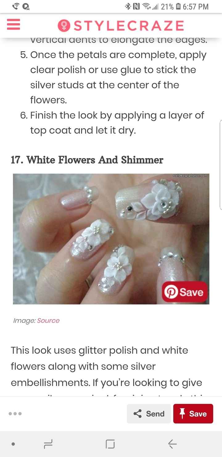 Which wedding day nails? - 2
