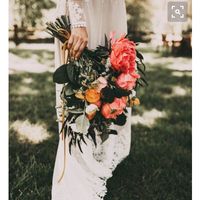 Navy, Gold, Orange Flower type suggestions?