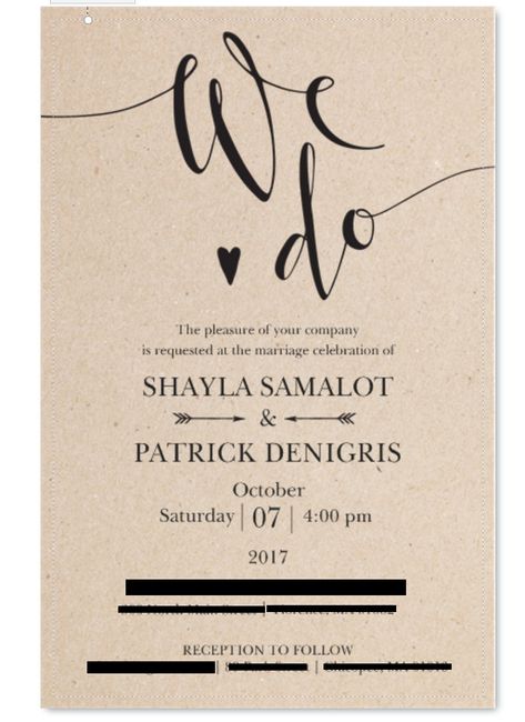 Opinions on my invitations?