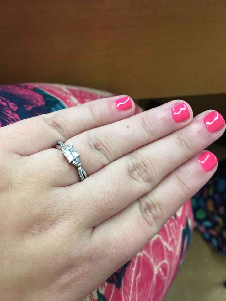 Anyone get crap for the size of their engagement ring?