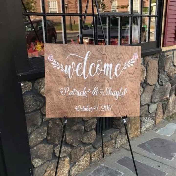 Let me see your wedding signs!