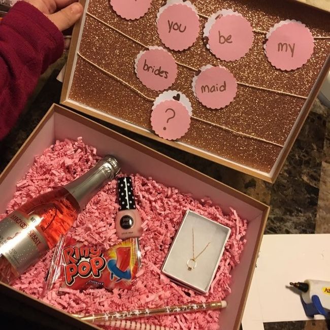 Pop the bridesmaid/groomsmen question