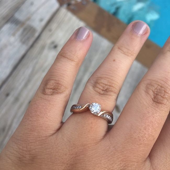 Still getting use to a ring on my finger!