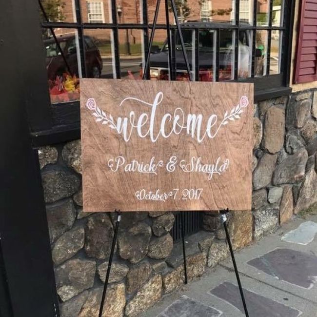 Let me see your wedding signs!