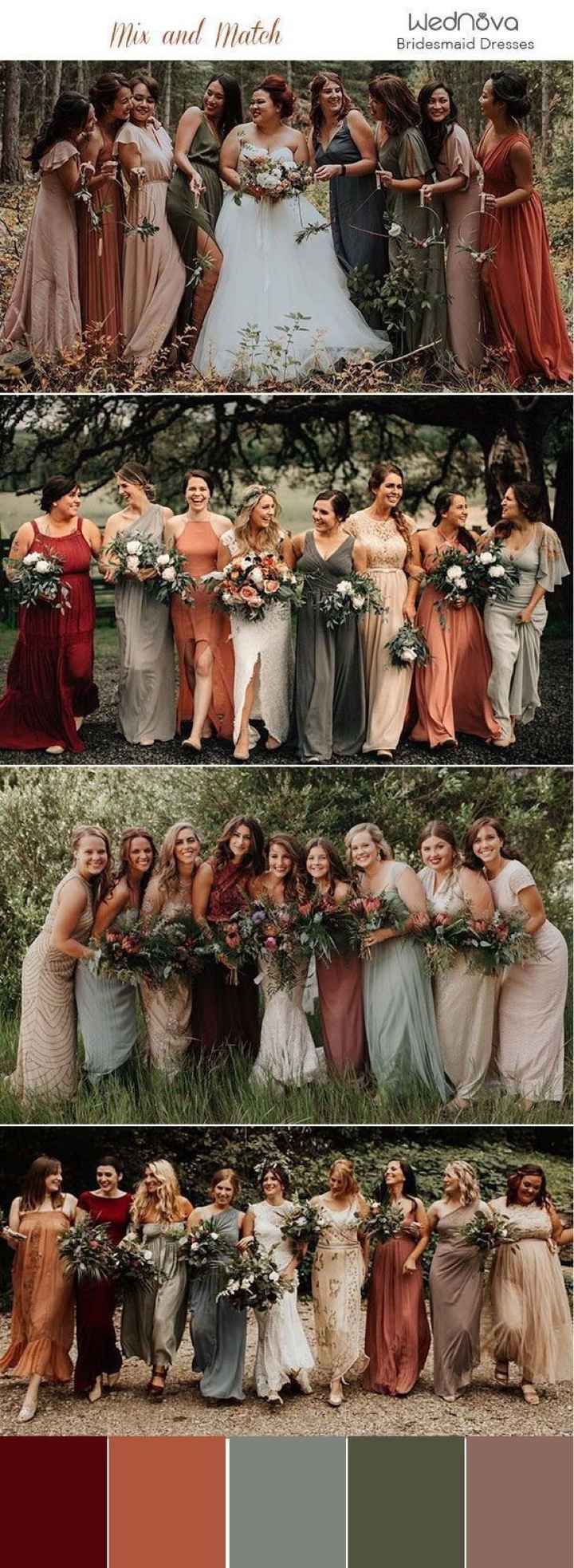 Bridesmaid dresses outlet earth tones
