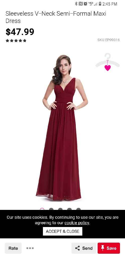 How much were your bridesmaids dresses? - 1