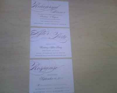 Rehearsal Dinner Invites - How are you handling (or not) them?