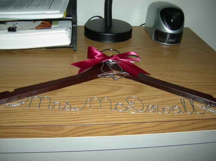 Show me you wedding dress hanger, where did you buy your hanger?