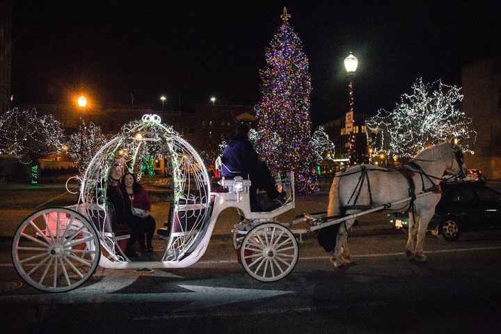 Private carriage ride before he proposed!
