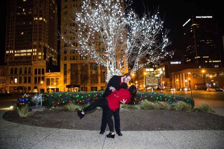 After proposal photo!