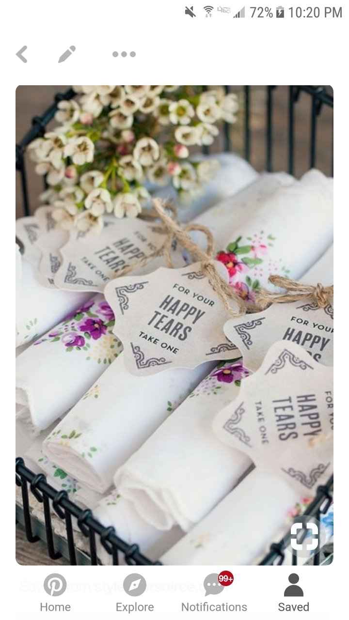 Floral Embroidered Handkerchiefs - 1