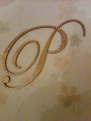 Help!  Monogrammed cake topper