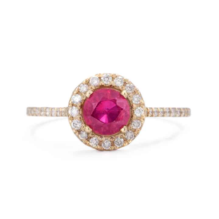 Engagement Rings with colored gemstones - 2