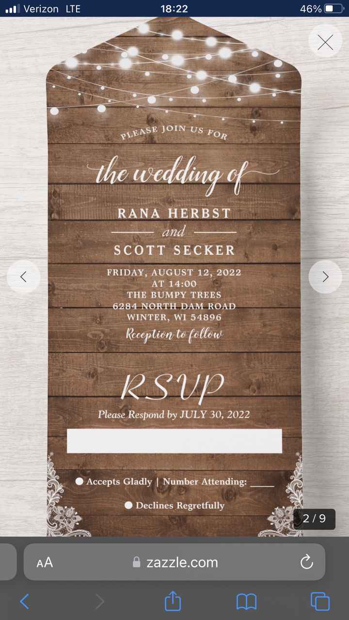 Zazzle invites? Yes or no? - 1