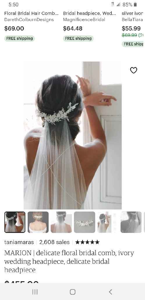 Veil+, veil clip +hair vines? - 2