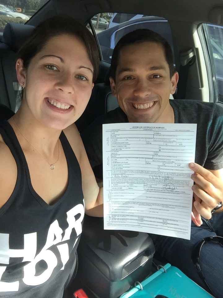 Picked up our license!!! :D