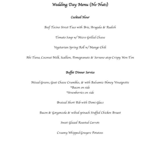 What's on your menu?