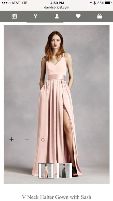 Coordinating MOH/BM Dresses