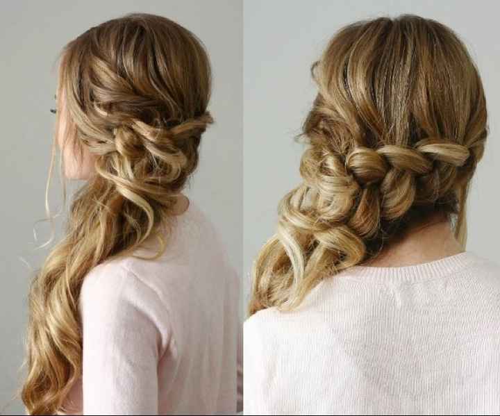Summer wedding hair