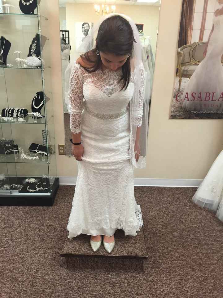 1st Dress Fitting!!
