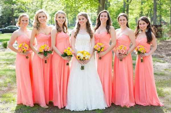 Bridesmaids Dresses: All one color or mixed?