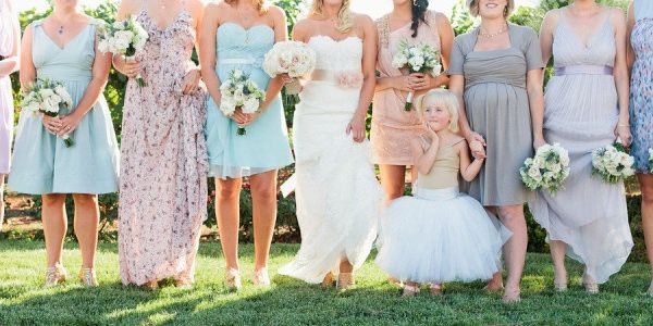 Bridesmaids Dresses: All one color or mixed?