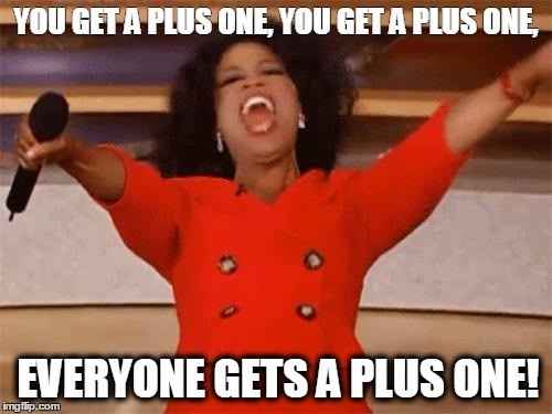 Automatic plus ones....