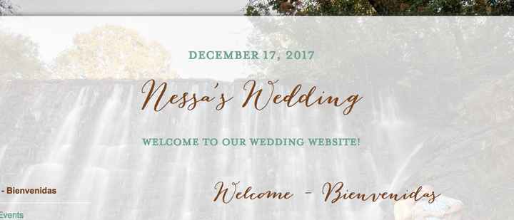 Wedding website shows my forum username?