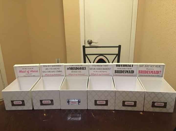 Bridesmaid/maid of honor proposal ideas and GO!