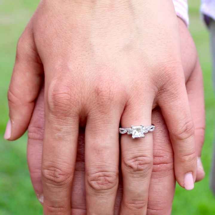 Still getting use to a ring on my finger!