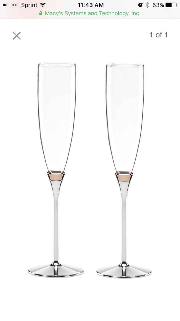 Show me your wedding flutes!