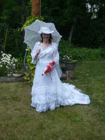 I finally got to try my dress on!