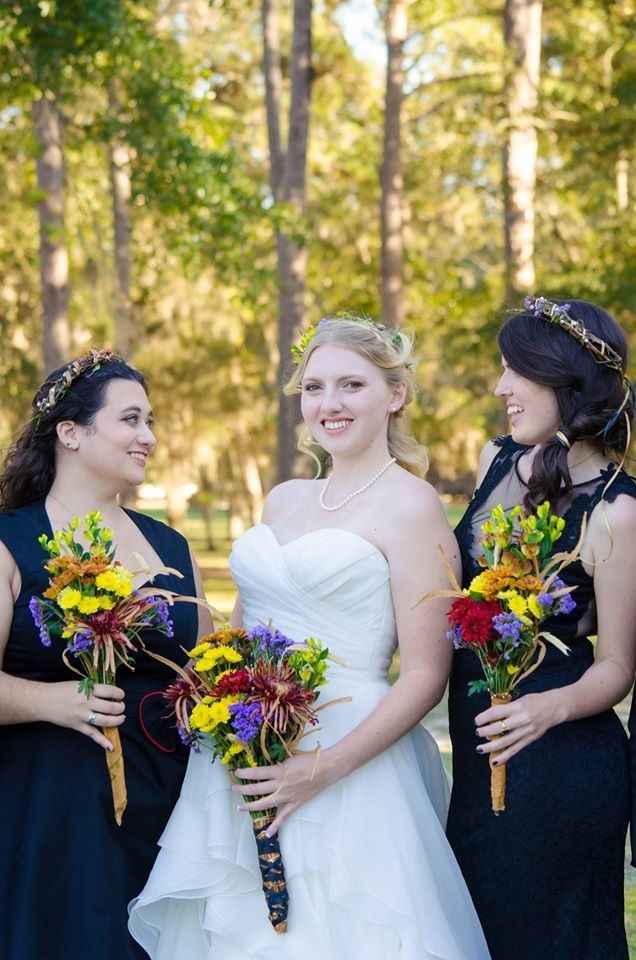 No veil? Eucalyptus crown instead?
