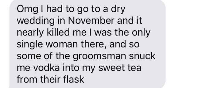 No Alcohol Reception