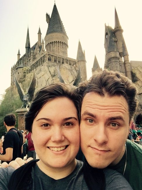 Harry Potter engagement photo